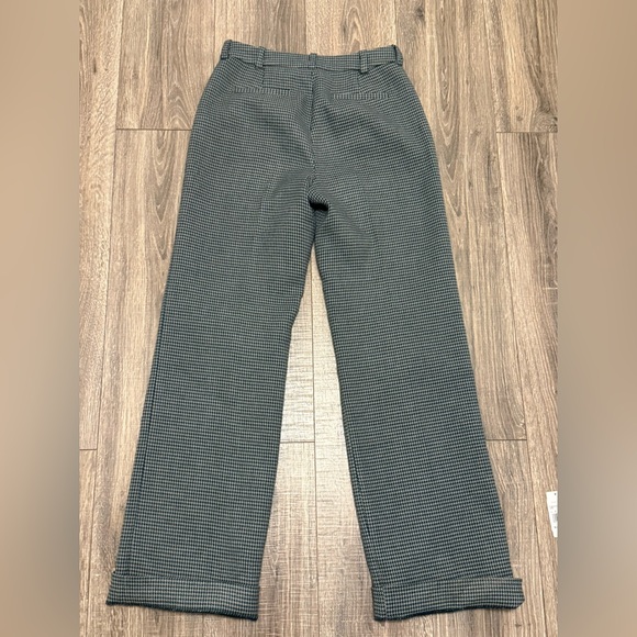 Favorite Daughter Women’s Wool Green Houndstooth Wool Pants Size 2 $248 Retail - Picture 5 of 7